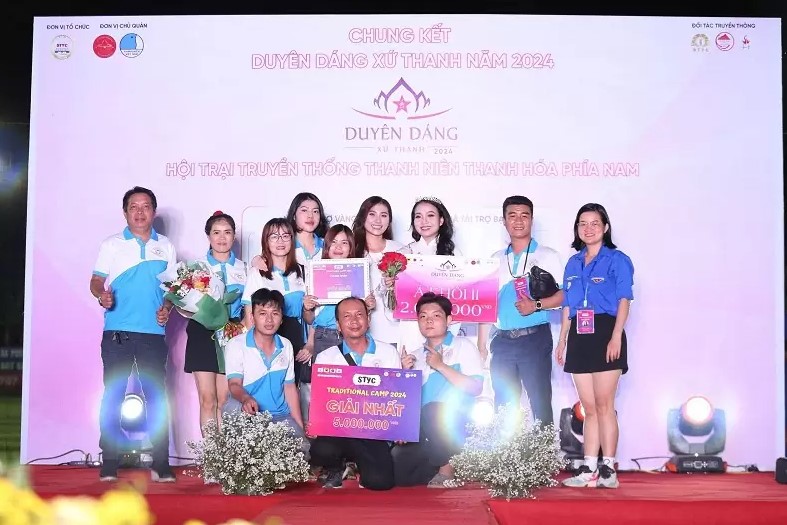 Đồng hương Thành phố Sầm Sơn đạt giải Nhất toàn đoàn tại Hội trại truyền thống thanh niên Thanh Hóa phía Nam lần II/2024- Ảnh 1.
