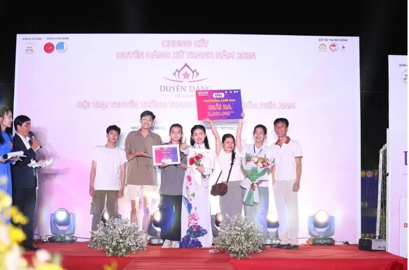 Đồng hương Thành phố Sầm Sơn đạt giải Nhất toàn đoàn tại Hội trại truyền thống thanh niên Thanh Hóa phía Nam lần II/2024- Ảnh 3.
