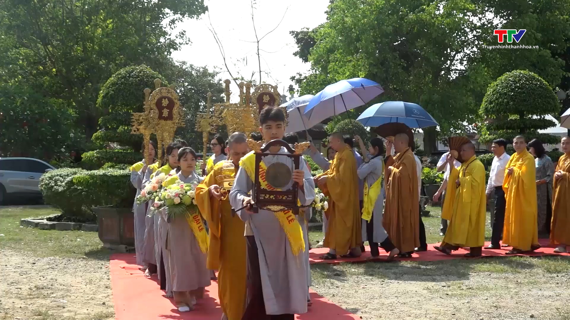 Ban trị sự Giáo hội Phật giáo huyện Quảng Xương tổ chức lễ Phật đản – Phật lịch 2568, dương lịch 2024- Ảnh 1.