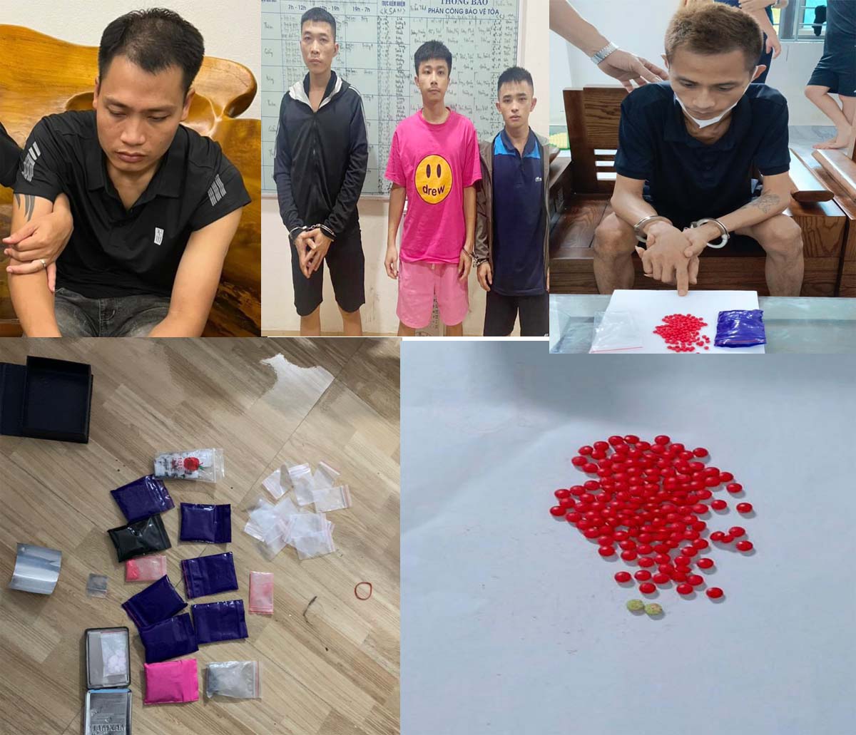 Bắt 5 đối tượng mua bán ma túy tổng hợp trên địa bàn thành phố Thanh Hóa- Ảnh 1.