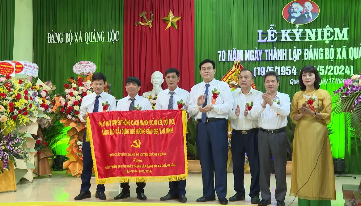 Đảng bộ xã Quảng Lộc kỷ niệm 70 năm thành lập Đảng bộ xã- Ảnh 1.