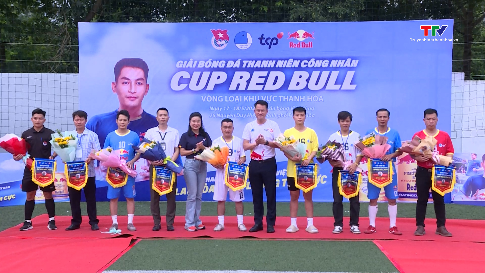 Khai mạc Giải bóng đá Thanh niên công nhân Cup Red Bull 2024 tại Thanh Hoá- Ảnh 1.