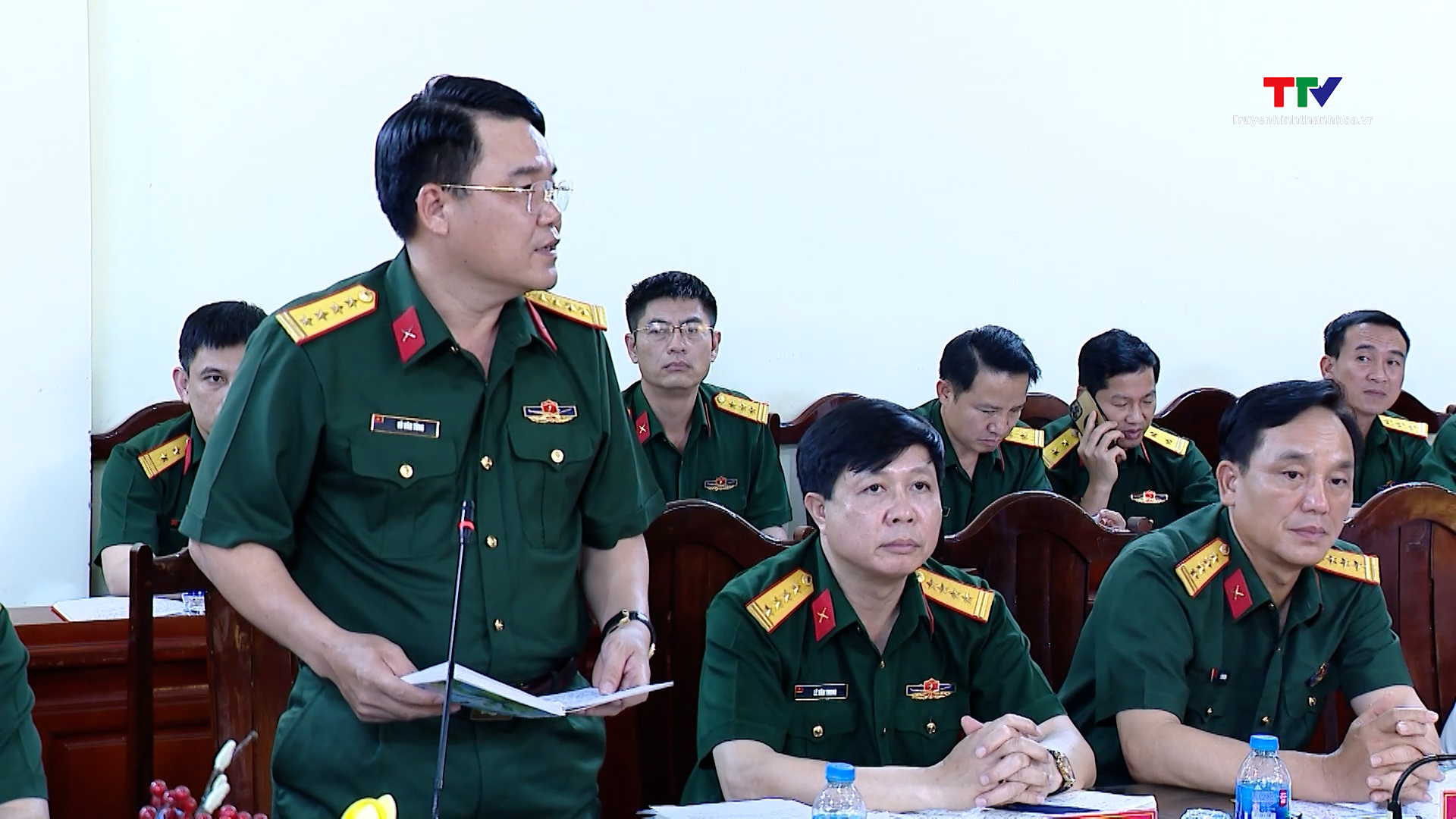 Bàn giao chức vụ Chỉ huy trưởng Bộ Chỉ huy Quân sự tỉnh Thanh Hóa- Ảnh 1.