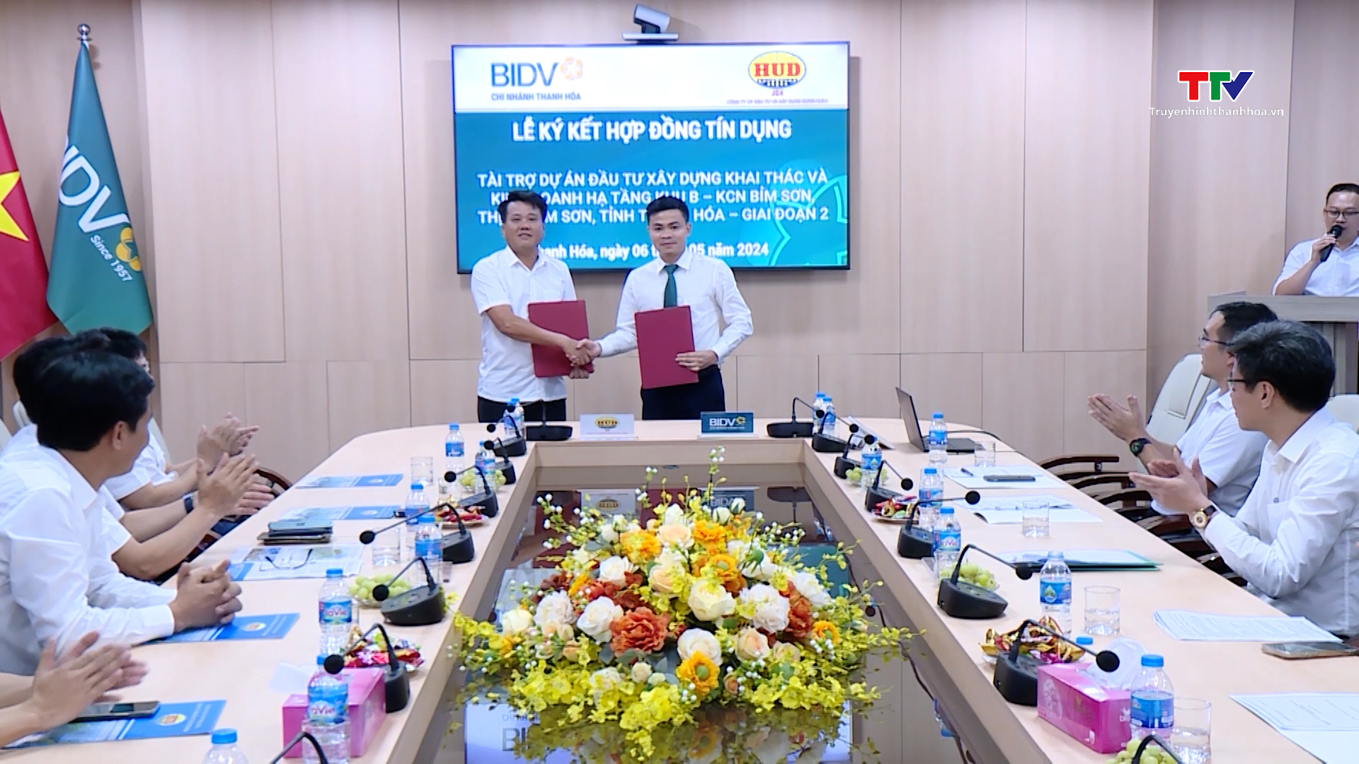 Ký kết hợp đồng tài trợ tín dụng giữa BIDV Thanh Hóa và Công ty HUD4- Ảnh 2.