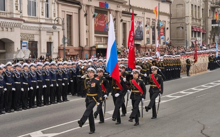 Liên bang Nga tiến hành cuộc duyệt binh kỷ niệm Ngày Chiến thắng- Ảnh 1.