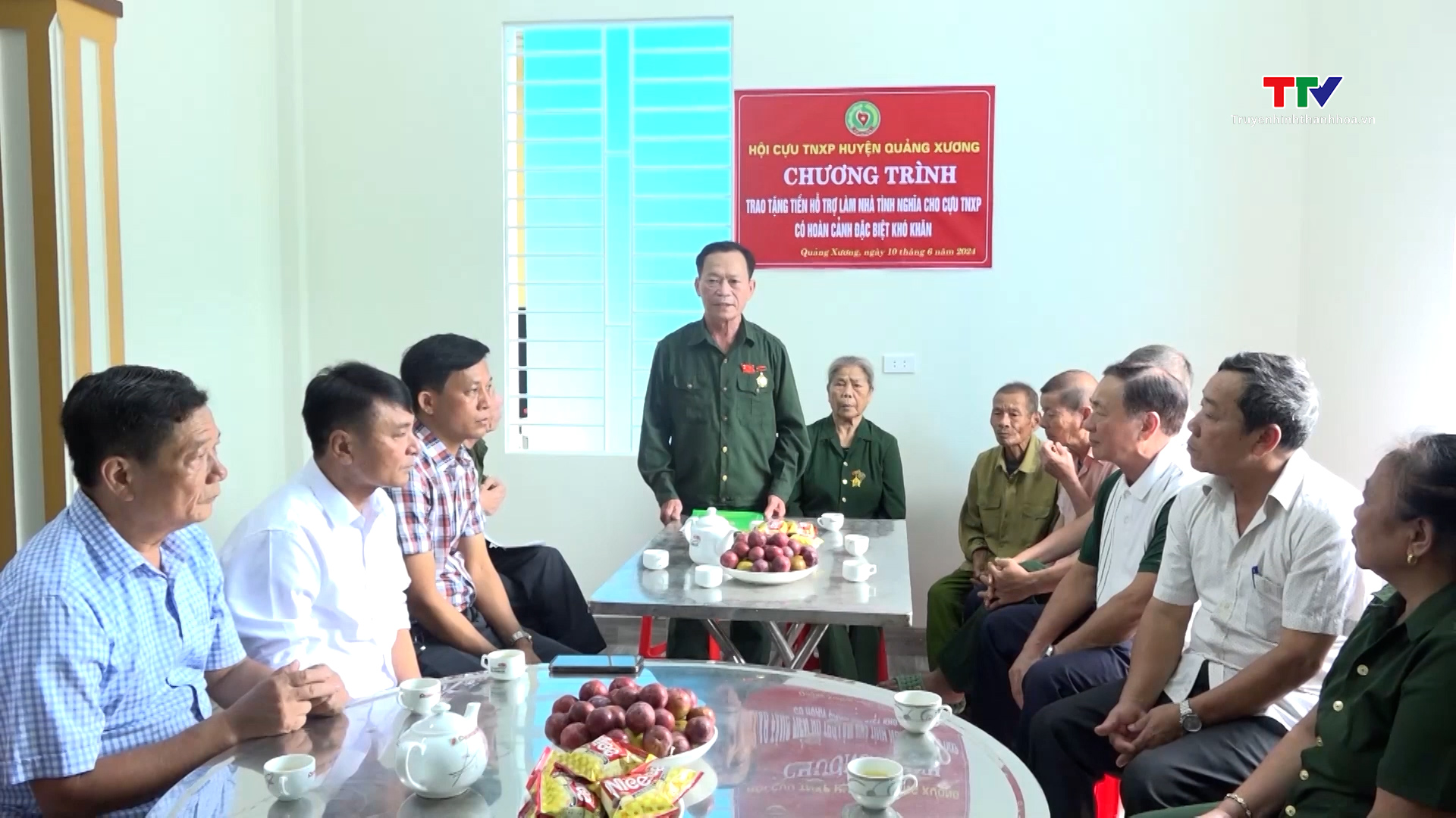 Hội Cựu Thanh niên xung phong huyện Quảng Xương hỗ trợ xây nhà tình nghĩa- Ảnh 1.