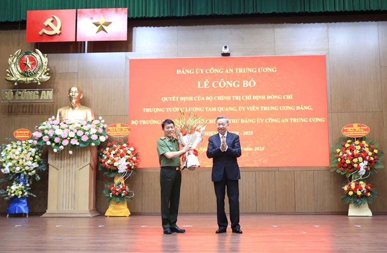 Bộ trưởng Bộ Công an Lương Tam Quang giữ chức Bí thư Đảng uỷ Công an Trung ương- Ảnh 1.