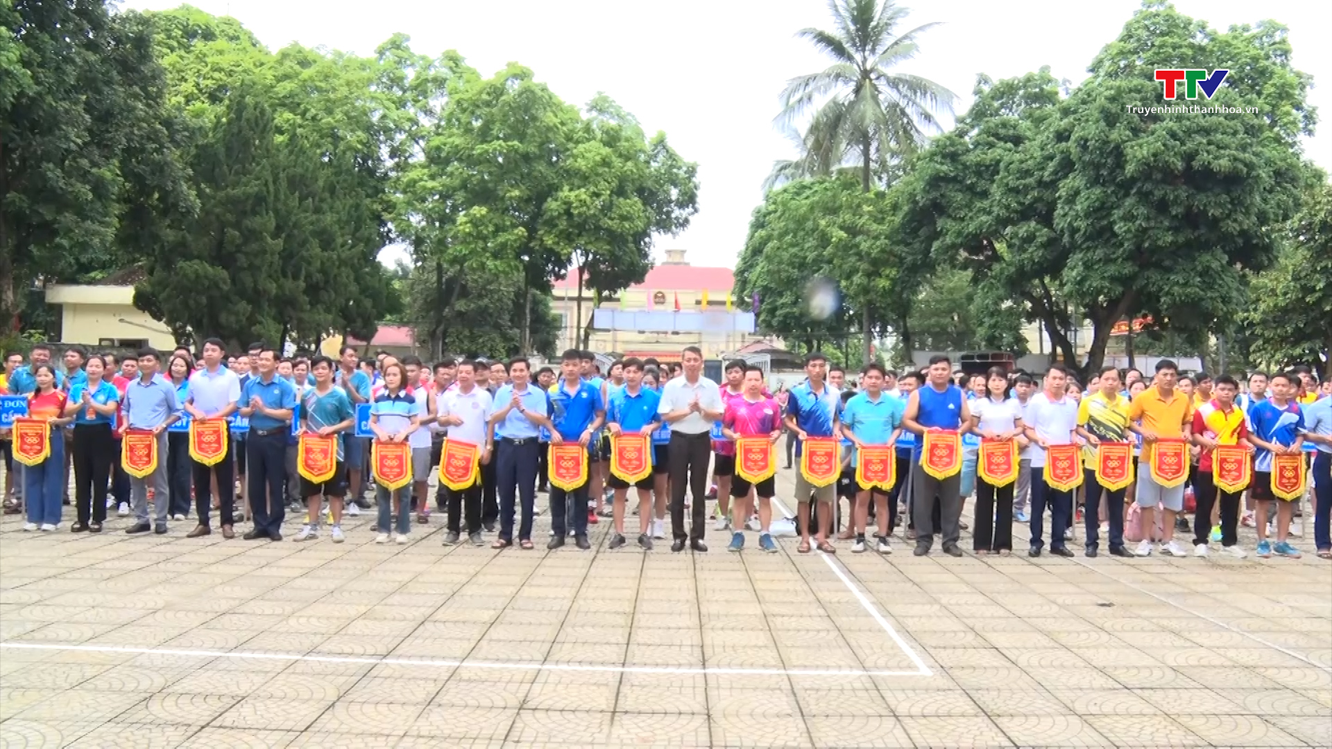 Sôi nổi Hội thao công nhân, viên chức, lao động huyện Cẩm Thủy năm 2024- Ảnh 1.