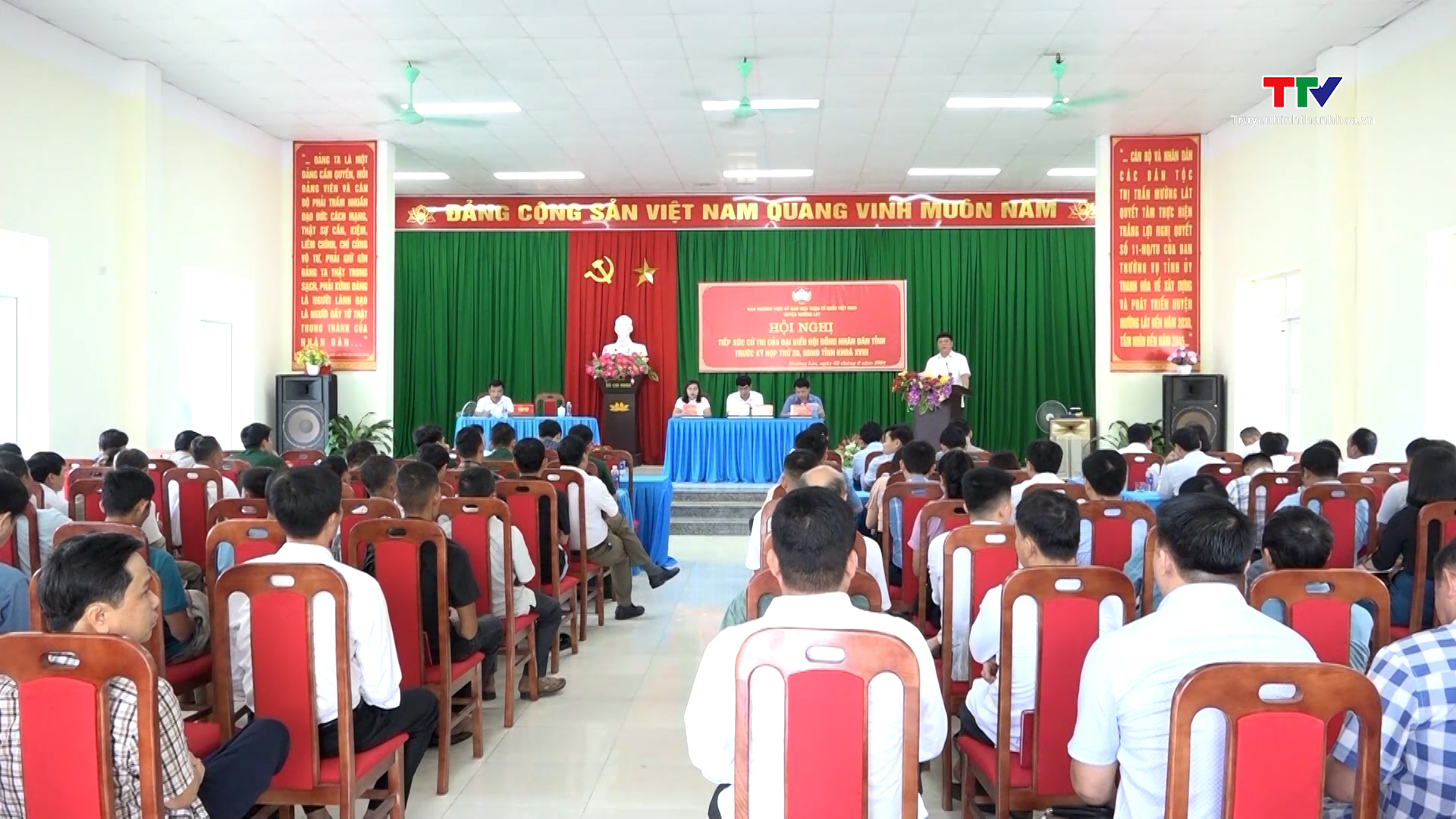 Đại biểu HĐND tỉnh tiếp xúc cử tri huyện Mường Lát (tháng 6/2024)- Ảnh 1.