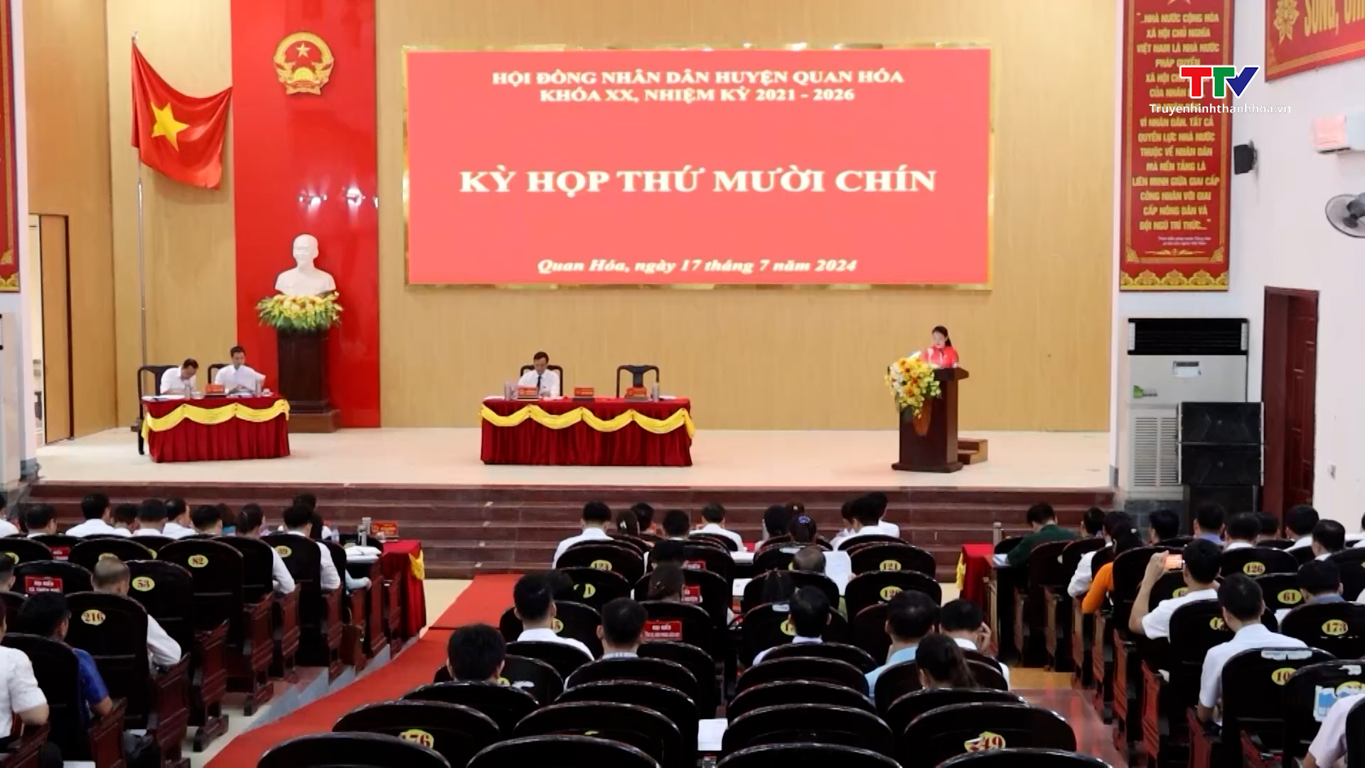 Kỳ họp thứ 19 Hội đồng Nhân dân huyện Quan Hoá, nhiệm kỳ 2021 – 2026- Ảnh 1.