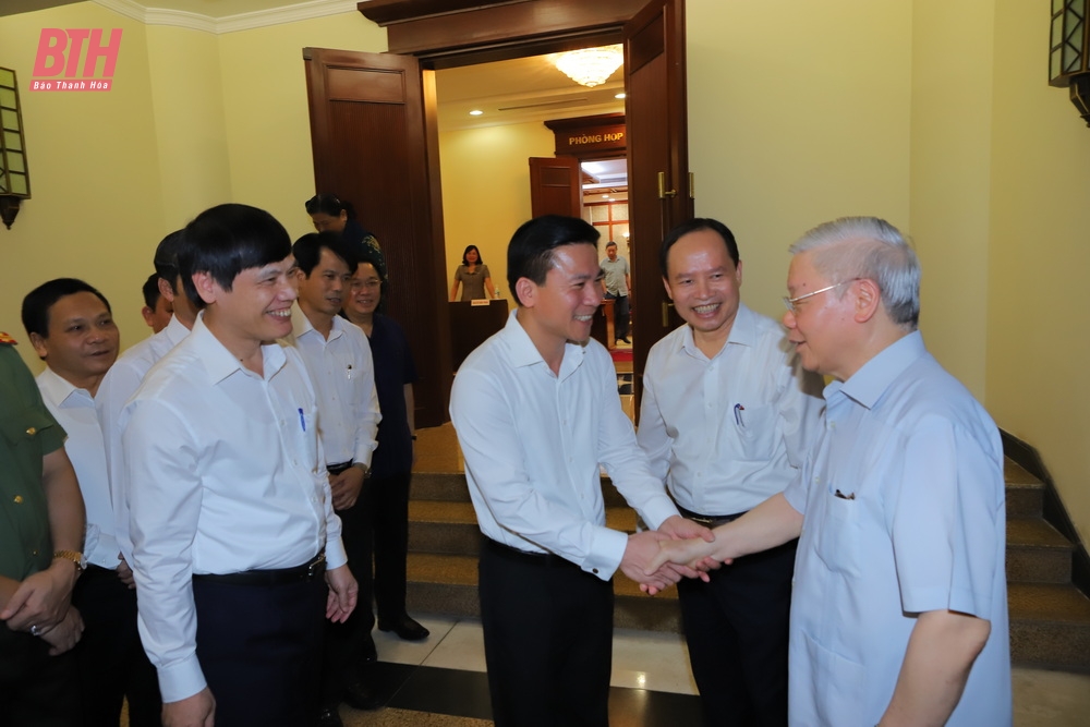 Những hình ảnh về Tổng Bí thư Nguyễn Phú Trọng với Đảng bộ, chính quyền và Nhân dân tỉnh Thanh Hóa- Ảnh 26.
