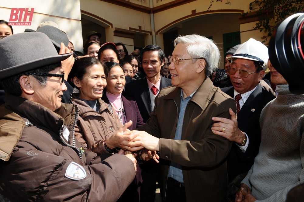 Những hình ảnh về Tổng Bí thư Nguyễn Phú Trọng với Đảng bộ, chính quyền và Nhân dân tỉnh Thanh Hóa- Ảnh 2.