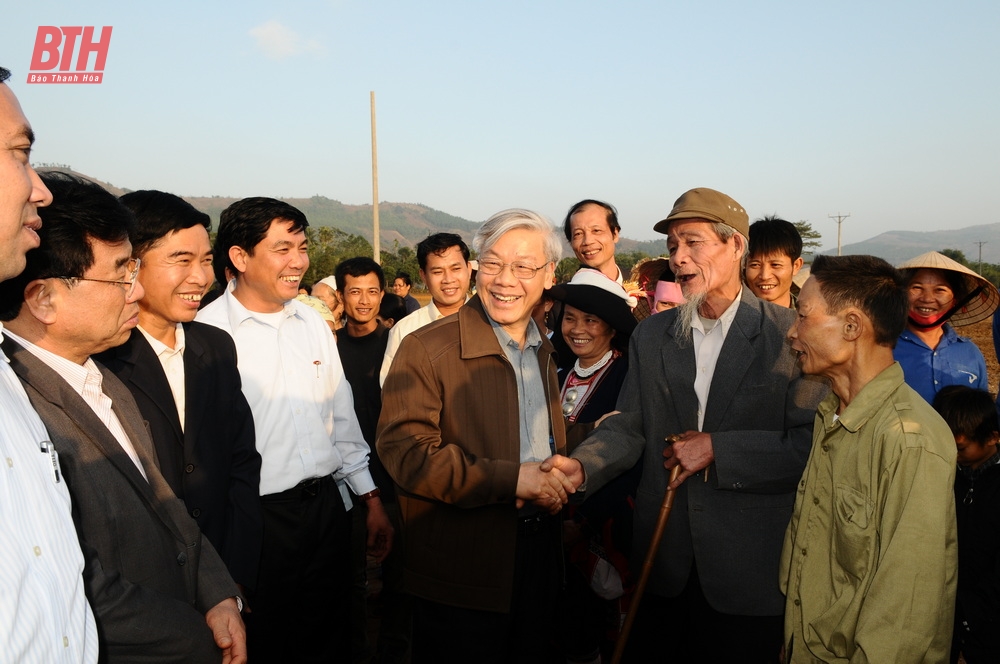 Những hình ảnh về Tổng Bí thư Nguyễn Phú Trọng với Đảng bộ, chính quyền và Nhân dân tỉnh Thanh Hóa- Ảnh 3.