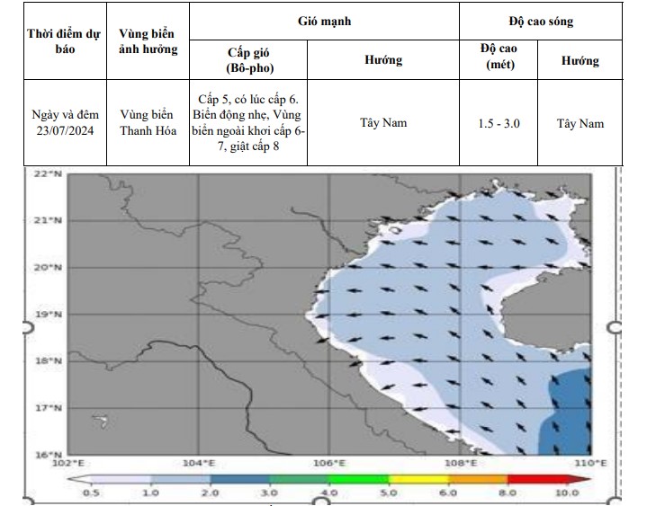 Dự báo, cảnh báo sóng lớn trên vùng biển Thanh Hóa- Ảnh 1.