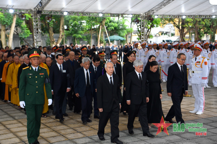 Tổ chức trọng thể Lễ viếng Tổng Bí thư Nguyễn Phú Trọng- Ảnh 55.