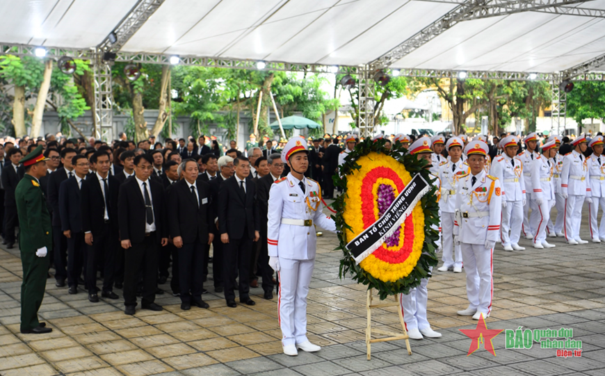 Tổ chức trọng thể Lễ viếng Tổng Bí thư Nguyễn Phú Trọng- Ảnh 110.
