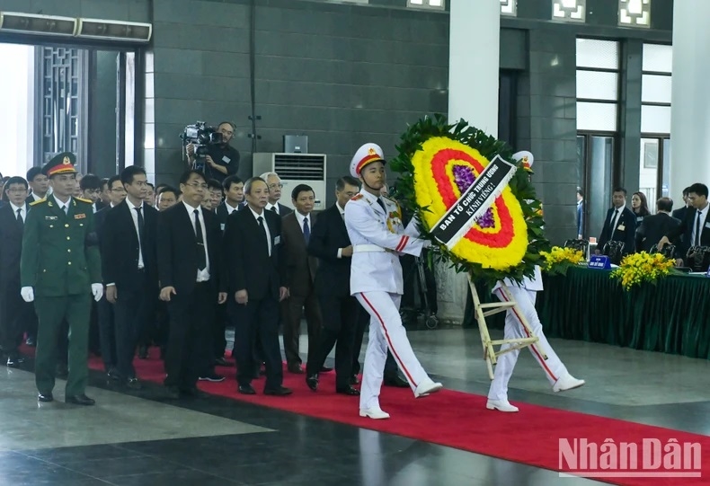 Tổ chức trọng thể Lễ viếng Tổng Bí thư Nguyễn Phú Trọng- Ảnh 112.