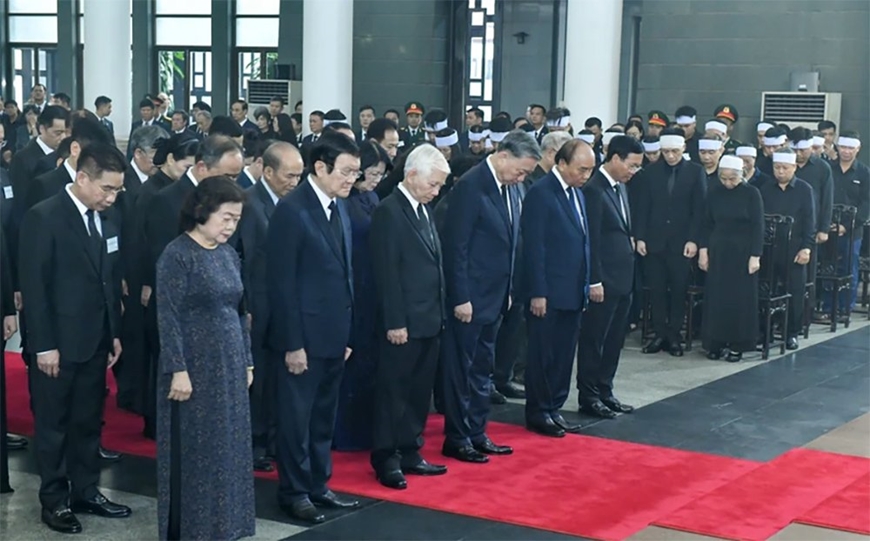 Tổ chức trọng thể Lễ viếng Tổng Bí thư Nguyễn Phú Trọng- Ảnh 46.