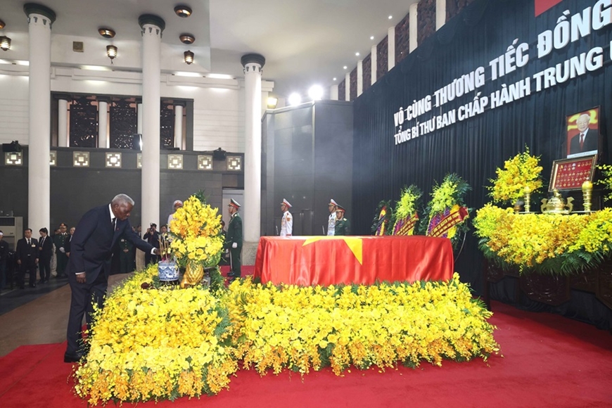 Tổ chức trọng thể Lễ viếng Tổng Bí thư Nguyễn Phú Trọng- Ảnh 61.