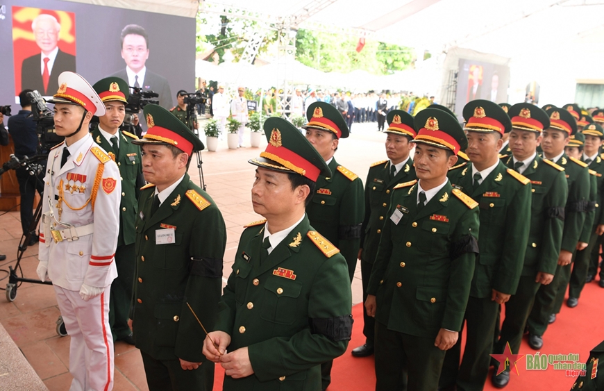 Tổ chức trọng thể Lễ viếng Tổng Bí thư Nguyễn Phú Trọng- Ảnh 130.