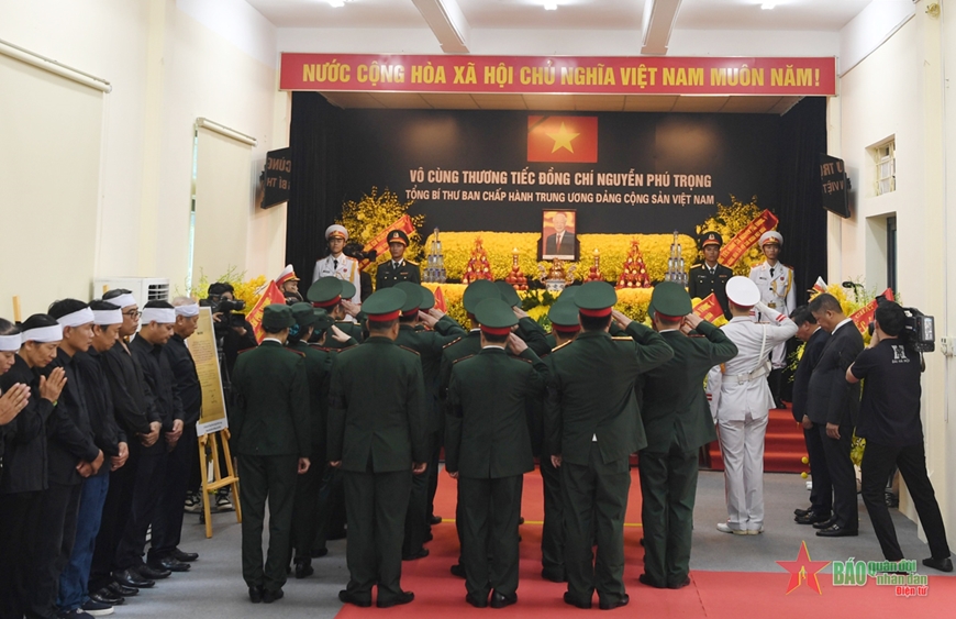 Tổ chức trọng thể Lễ viếng Tổng Bí thư Nguyễn Phú Trọng- Ảnh 132.