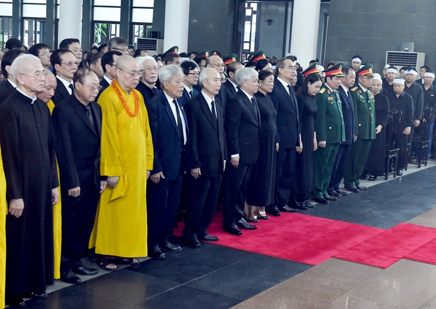 Tổ chức trọng thể Lễ viếng Tổng Bí thư Nguyễn Phú Trọng- Ảnh 57.