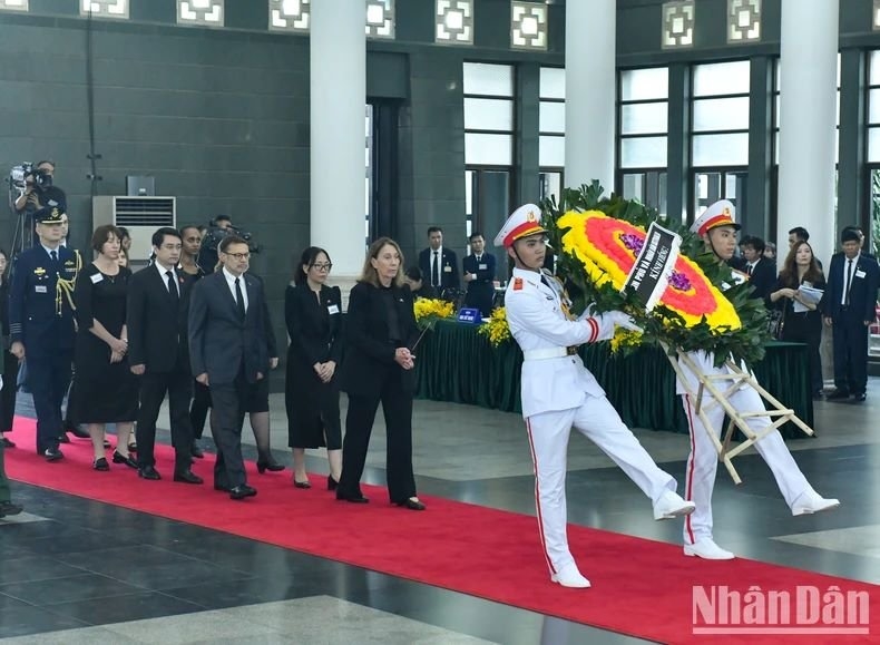 Tổ chức trọng thể Lễ viếng Tổng Bí thư Nguyễn Phú Trọng- Ảnh 68.