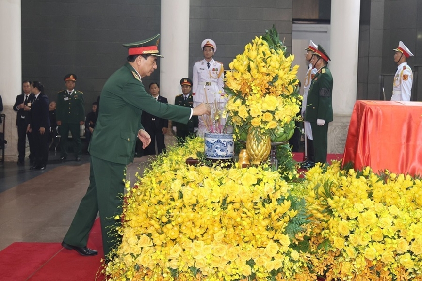 Tổ chức trọng thể Lễ viếng Tổng Bí thư Nguyễn Phú Trọng- Ảnh 83.