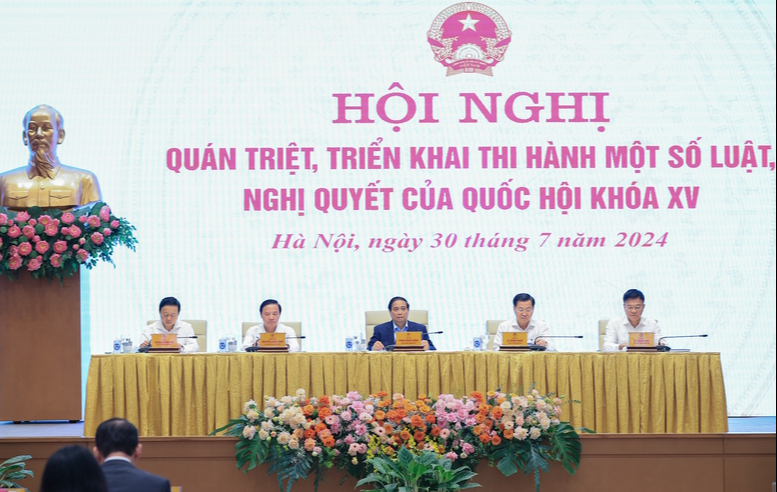 Chính phủ tổ chức Hội nghị quán triệt, triển khai một số luật, nghị quyết của Quốc hội khoá XV- Ảnh 1.