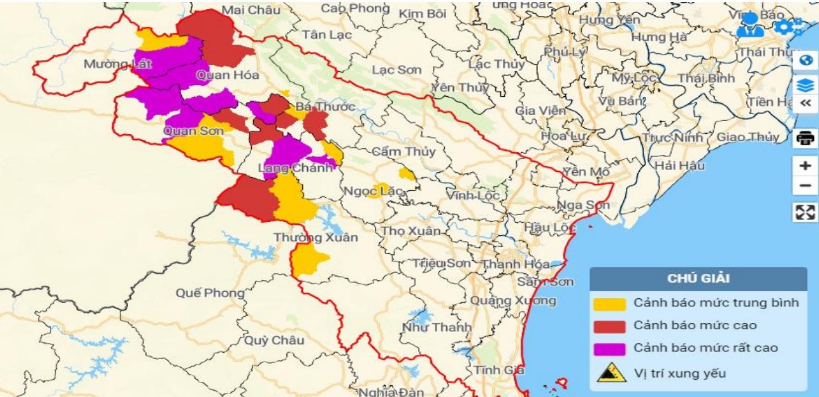 Cảnh báo lũ quét, sạt lở đất do mưa lũ trên khu vực tỉnh Thanh Hóa- Ảnh 1.