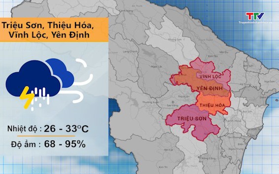 Video: Dự báo thời tiết khu vực tỉnh Thanh Hóa đêm 21/8, ngày 22/8/2024