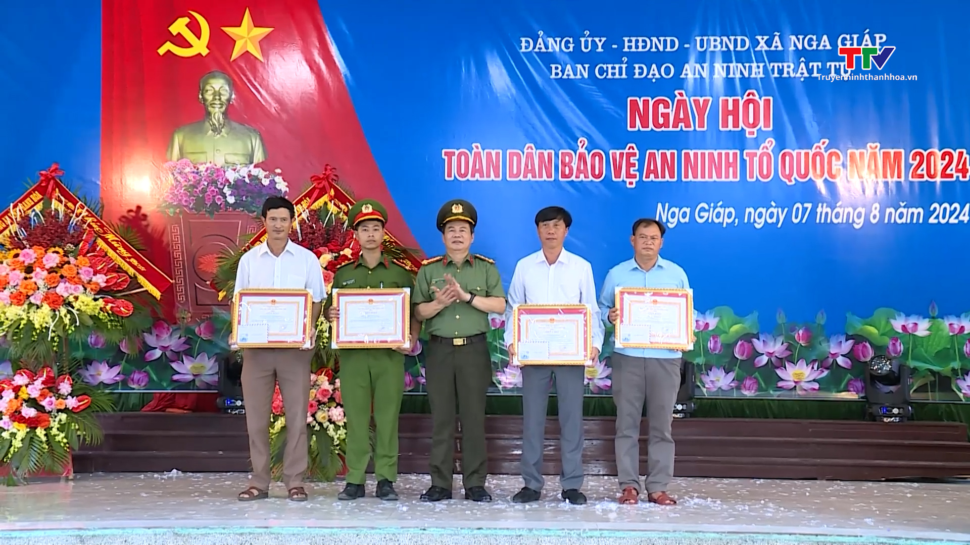 Xã Nga Giáp, huyện Nga Sơn tổ chức “Ngày hội toàn dân bảo vệ an ninh Tổ quốc năm 2024”- Ảnh 4.