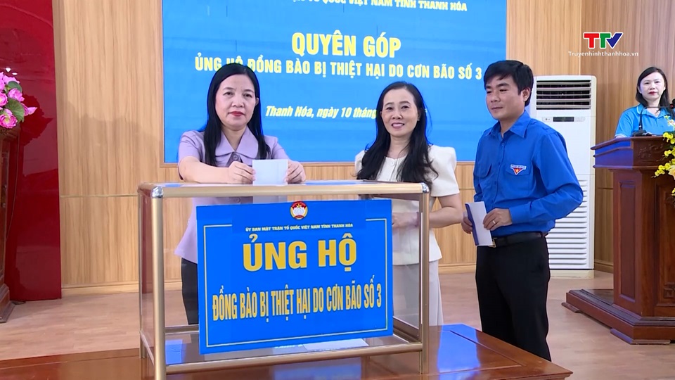 Ủy ban Mặt trận Tổ quốc tỉnh và các tổ chức thành viên ủng hộ đồng bào bị thiệt hại do bão số 3- Ảnh 1.