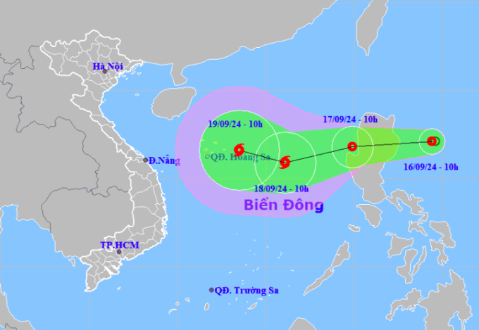 Áp thấp nhiệt đới hình thành gần Biển Đông- Ảnh 1.