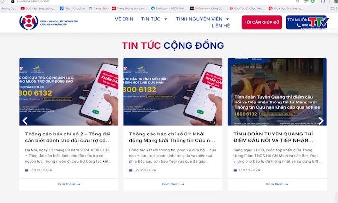Đưa vào hoạt động Mạng lưới thông tin Cứu nạn khẩn cấp - ERIN- Ảnh 1.