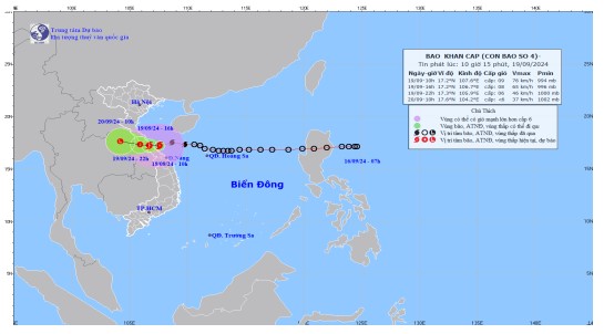 Bão số 4 trên vùng biển Quảng Bình - Thừa Thiên Huế, giật cấp 10 - 11- Ảnh 2.