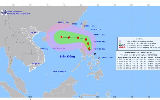 TIN BÃO GẦN BIỂN ĐÔNG (Cơn bão YAGI)