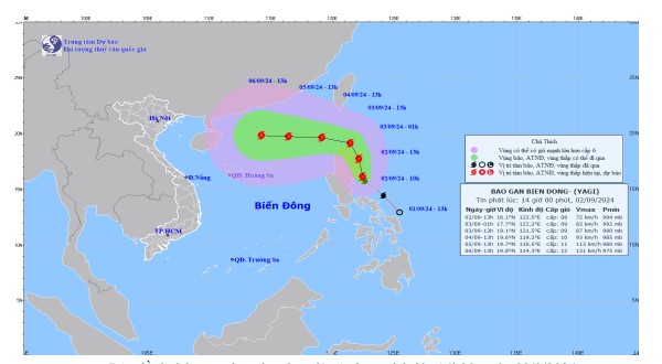 TIN BÃO GẦN BIỂN ĐÔNG (Cơn bão YAGI)- Ảnh 2.