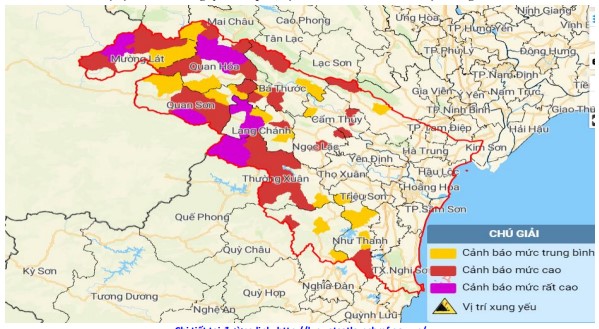 Cảnh  báo lũ quét, sạt lở đất, sụt lún đất khu vực miền núi Thanh Hóa- Ảnh 2.