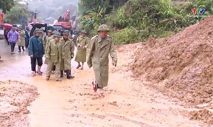 Phó Bí thư Thường trực Tỉnh uỷ Lại Thế Nguyên kiểm tra tình hình ứng phó với thiên tai tại các huyện miền núi- Ảnh 3.