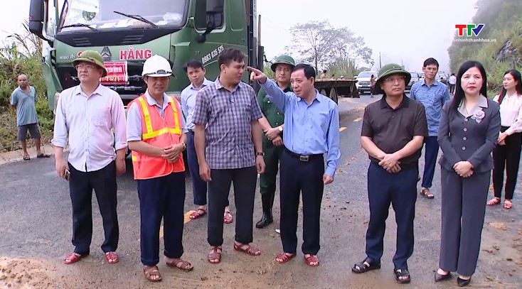 Phó Bí thư Thường trực Tỉnh uỷ Lại Thế Nguyên kiểm tra tình hình ứng phó với thiên tai tại các huyện miền núi- Ảnh 9.