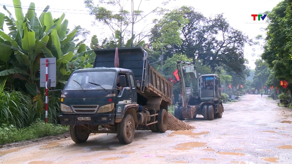 Cần có biện pháp đảm bảo giao thông khi thi công Dự án nâng cấp cải tạo đường tỉnh 523 qua huyện Thạch Thành- Ảnh 1.