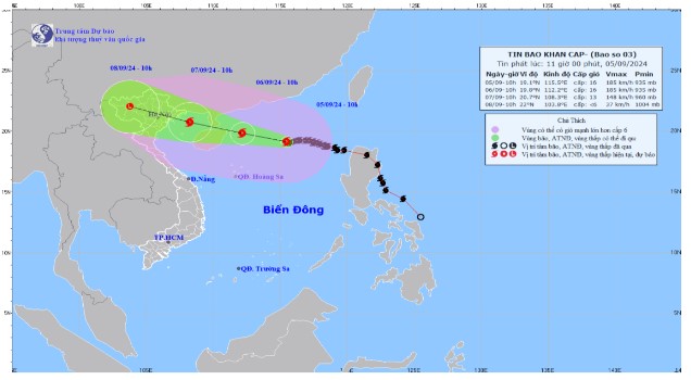 Bão số 3 tiếp tục mạnh lên thành siêu bão- Ảnh 2.