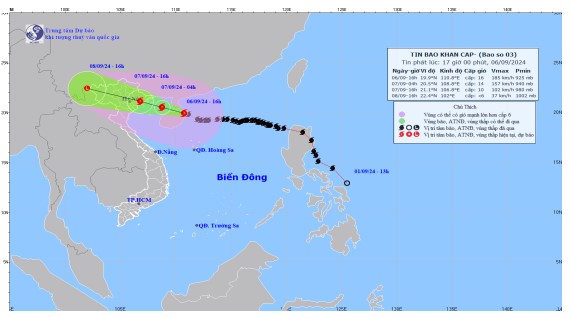 Siêu bão số 3 cách Quảng Ninh khoảng 420km về phía Đông Đông Nam- Ảnh 2.