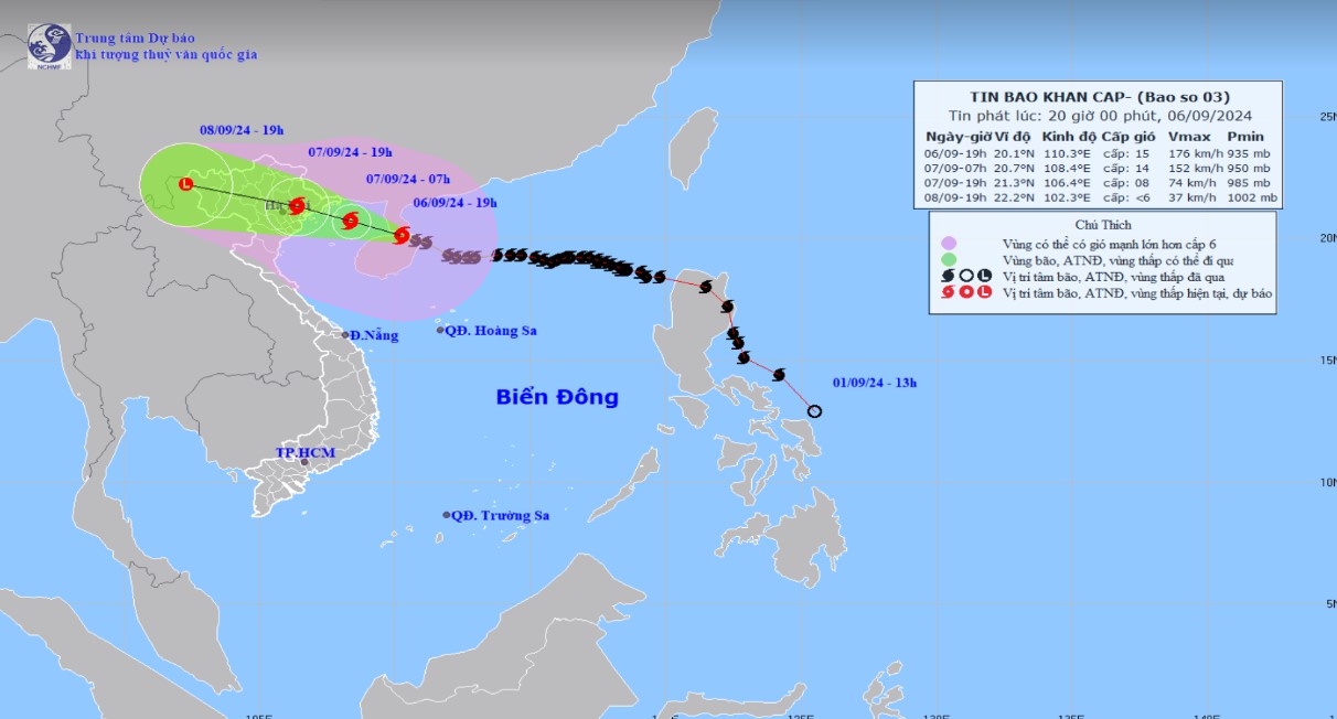 Từ đêm nay (06/9) vùng ven biển Thanh Hoá có gió mạnh dần lên cấp 6- Ảnh 2.
