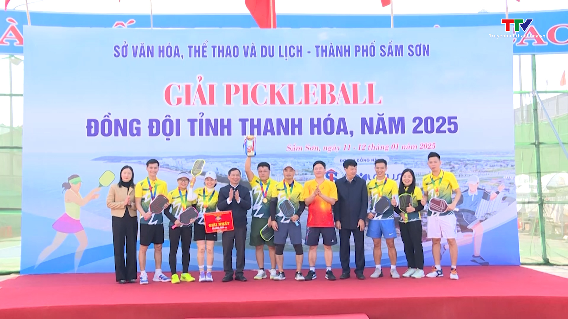 Thành phố Sầm Sơn vô địch Giải Pickleball đồng đội tỉnh Thanh Hóa năm 2025- Ảnh 3.