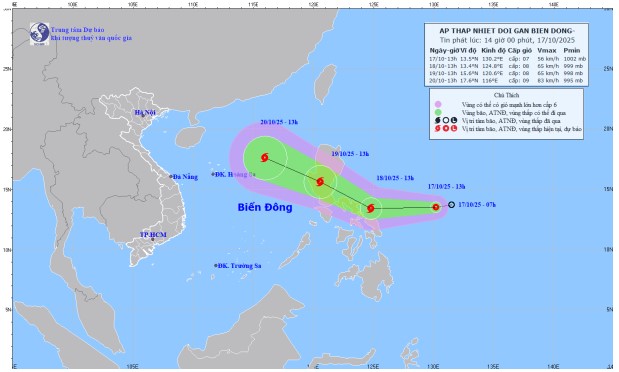 Áp thấp nhiệt đới gần Biển Đông có khả năng mạnh lên thành bão- Ảnh 2. Áp thấp nhiệt đới gần Biển Đông có khả năng mạnh lên thành bão- Ảnh 2.