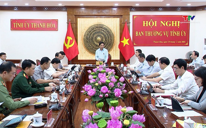 Hội nghị Ban Thường vụ Tỉnh ủy tháng 10/2025