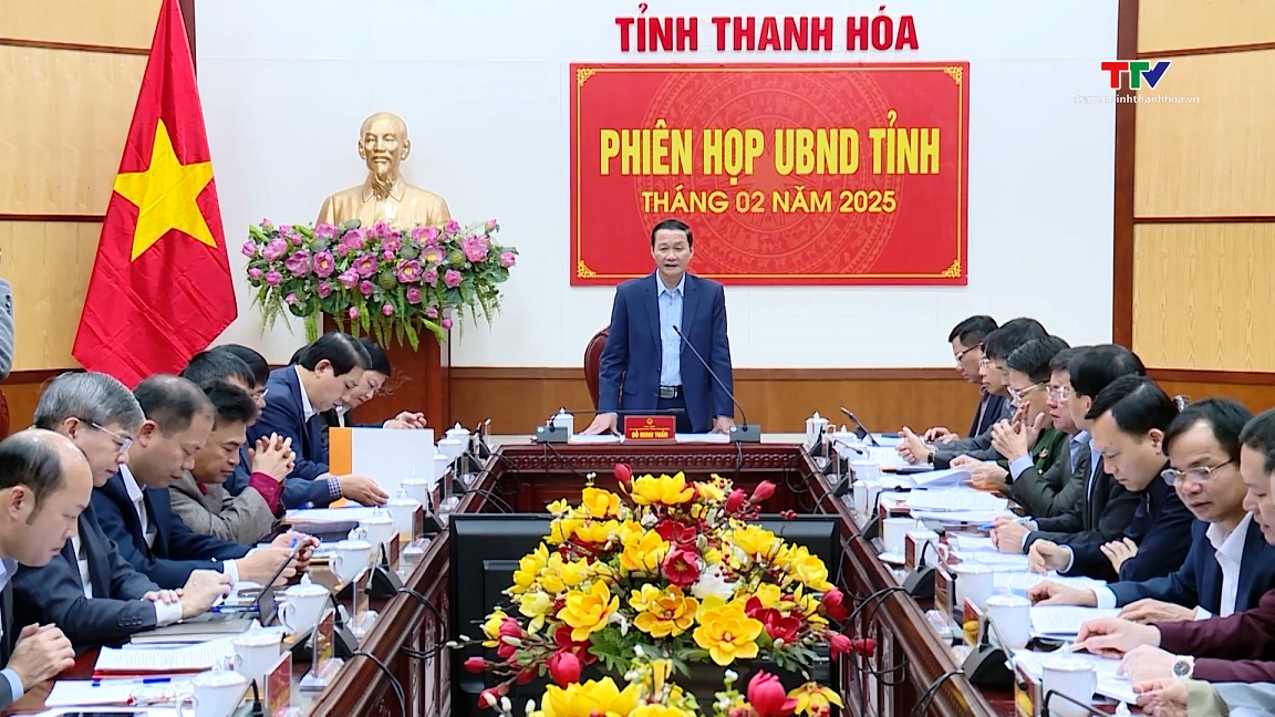 Phiên họp UBND tỉnh tháng 2- Ảnh 1.