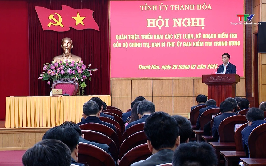 Cơ quan Ủy ban Kiểm tra Trung ương được kết nối nhiều cơ sở dữ liệu phục vụ giám sát- Ảnh 1. Quán triệt, triển khai các Kết luận, kế hoạch kiểm tra của Bộ Chính trị, Ban Bí thư, Ủy ban Kiểm tra Trung ương